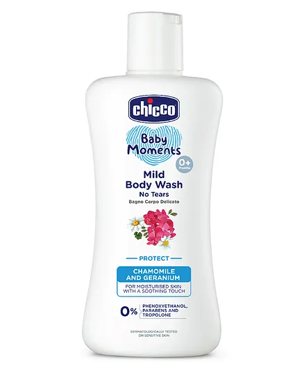 Chicco Baby Moments Mild Protect Body Wash - 200 ml