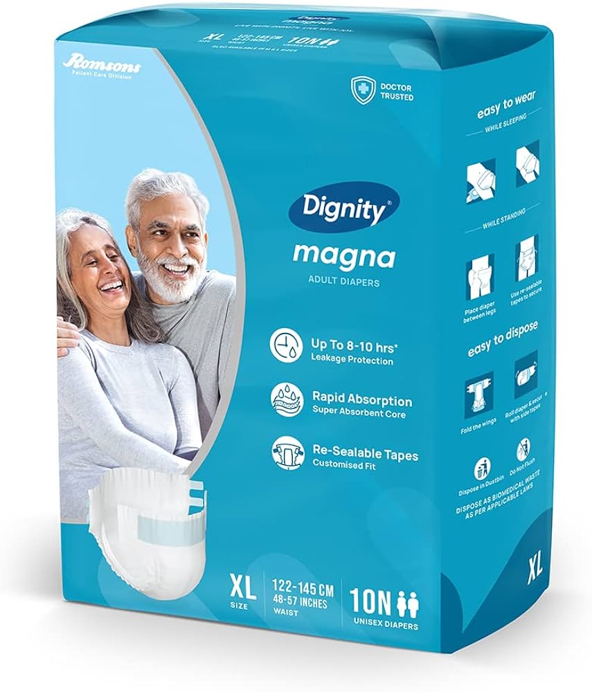 Romson Dignity Magna Adult Diapers 10s - Extra Large