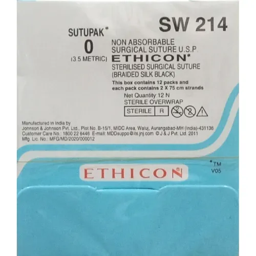 Ethicon Sutupak Suture USP 0 SW 214, 12 Foils