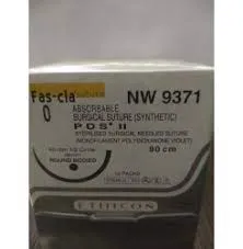 Ehicon PDS II Sutures USP 0, 1/2 Circle Round Body Heavy NW9371