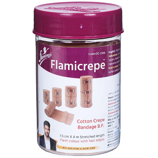 Flamingo Flamicrepe Cotton Crepe Bandage B.P 7.5 CM