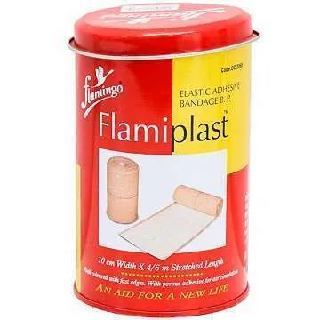 Flamingo Flamiplast Elastic Adhesive Bandage 10 CM*4/6 mtr