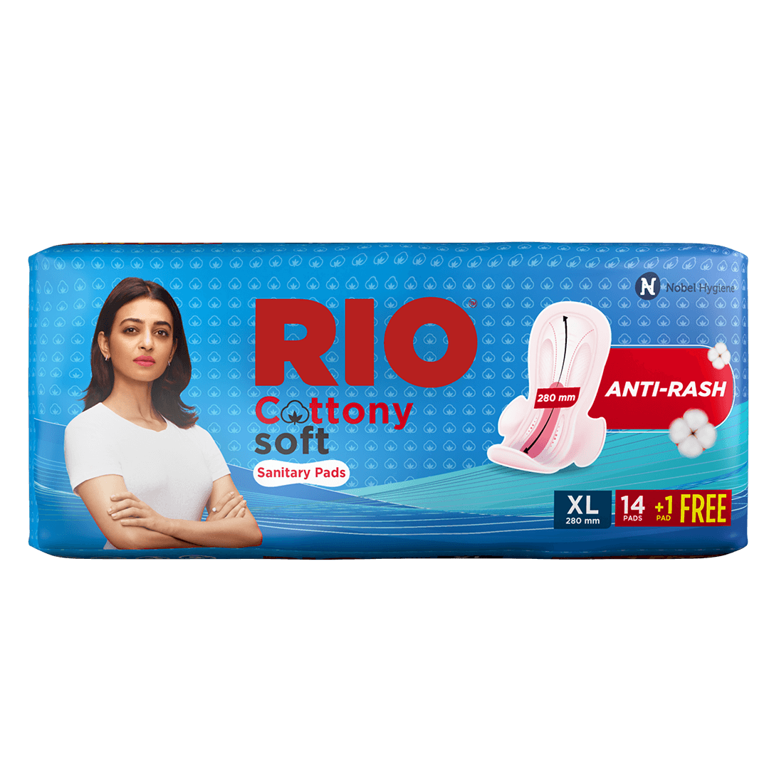 RIO Cottony Soft Sanitary Pads XL -14+1 Pcs