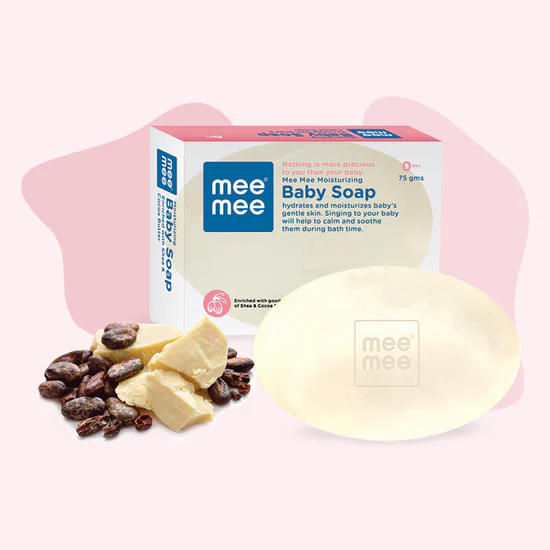 Mee Mee Premium Moisturizing Baby Soap With Shea And Cocoa Butter 75gm