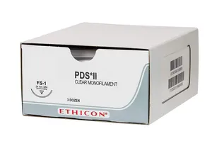 Ethicon PDS II Sutures USP 1, 1/2 Circle Round Body Heavy NW9248