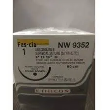 Ehicon PDS II Sutures USP 1, 1/2 Circle Round Body Heavy NW9352P