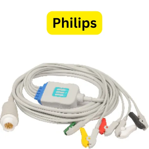 ECG-EKG Cable- Philips -5 leads Compatible