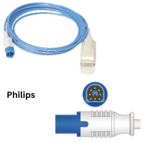 Spo2 sensor probe - Philips Monitors compatible -1 Mtr Cable