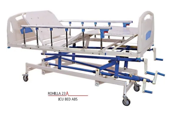 ICU Bed (Hi-Lo) With Collapsible Railing & ABS Panels 78”X36”