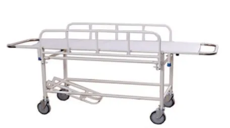 Stretcher On Trolley With Railing & Cylinder Attachment (6” Wheel)