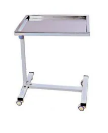 Mayo’s Instrument Trolley With S.S. Tray (Tray Size 22” X 16”)* (304 SS)