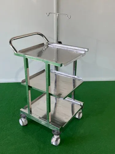 ECG Trolley complete SS (304 SS)