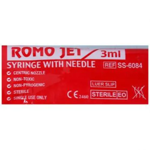 Romsons Romo Jet Syringe with 3ml Needle - 100 Units Pack