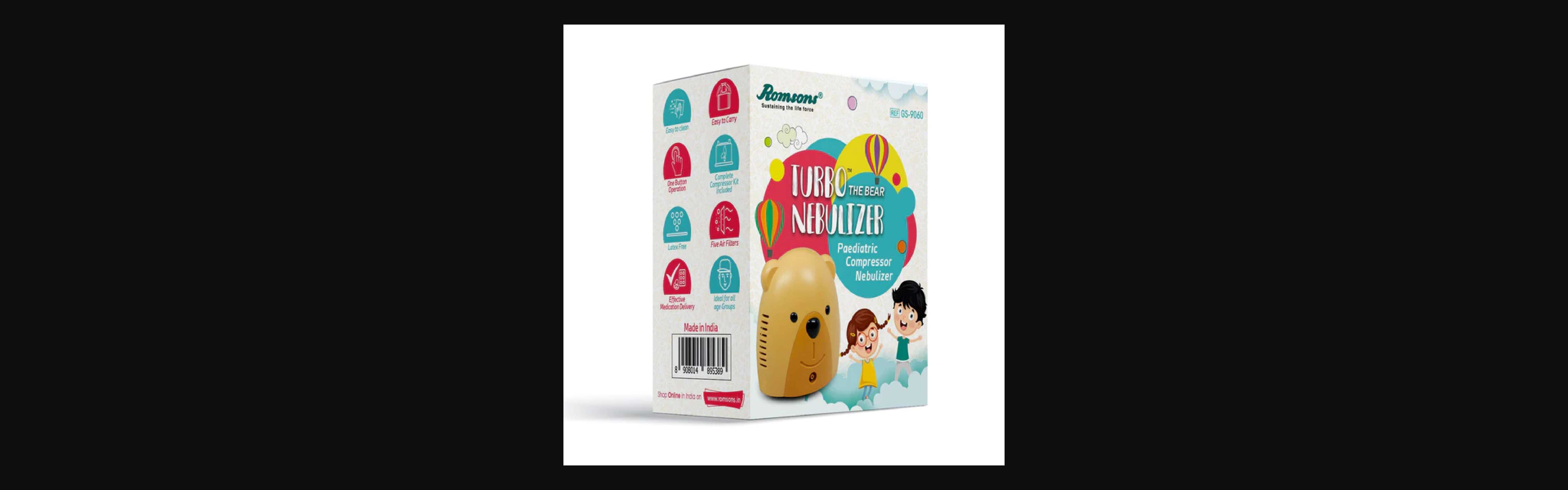 Romsons Turbo the Bear Pediatric Nebulizer