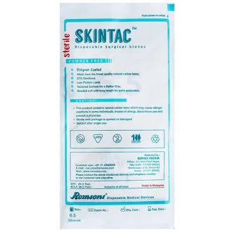 Romsons Latex Skintac powder free Surgical Gloves