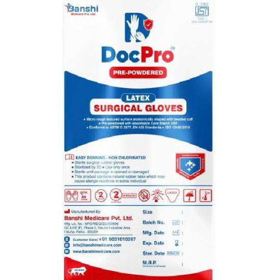 Docpro Latex Sterile Surgical Gloves