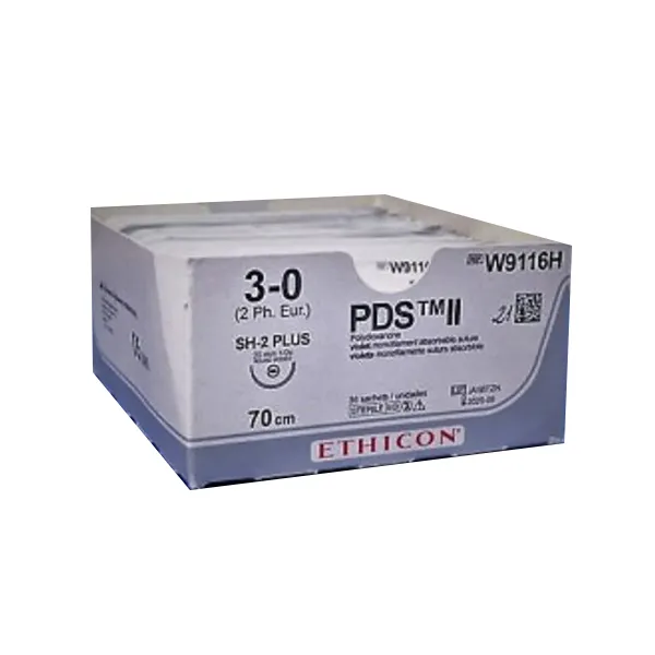 Ethicon PDS II Sutures USP 3-0, 1/2 Circle Round Body - W9116H