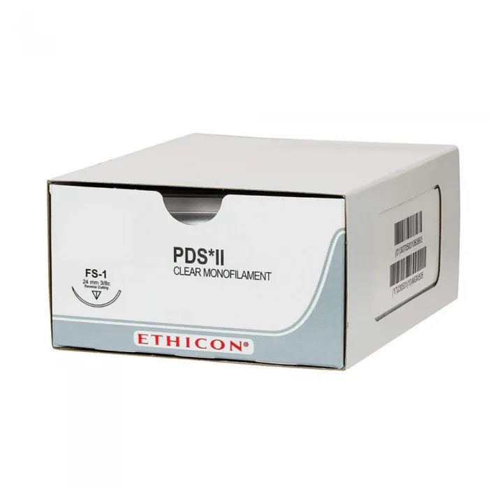 Ethicon PDS II Sutures USP 1, 1/2 Circle Round Body CTX - W9254T
