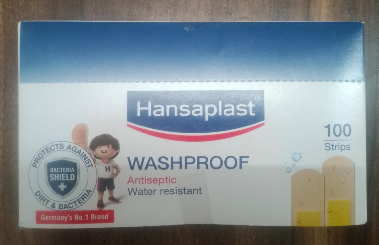 Hansaplast Washproof bandaid 100 Strips