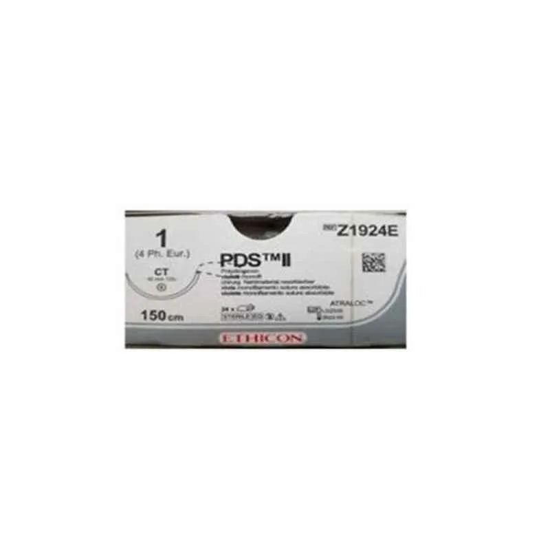 Ethicon PDS II Sutures USP 1, 1/2 Circle Taper Point CT - Z1924E