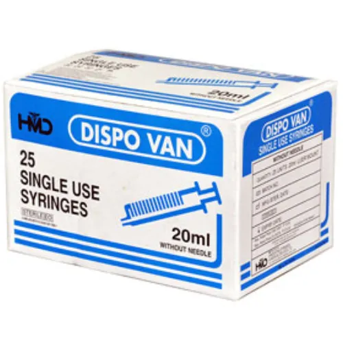 Dispo Van 20 ML Without Needle - 25 Units Pack
