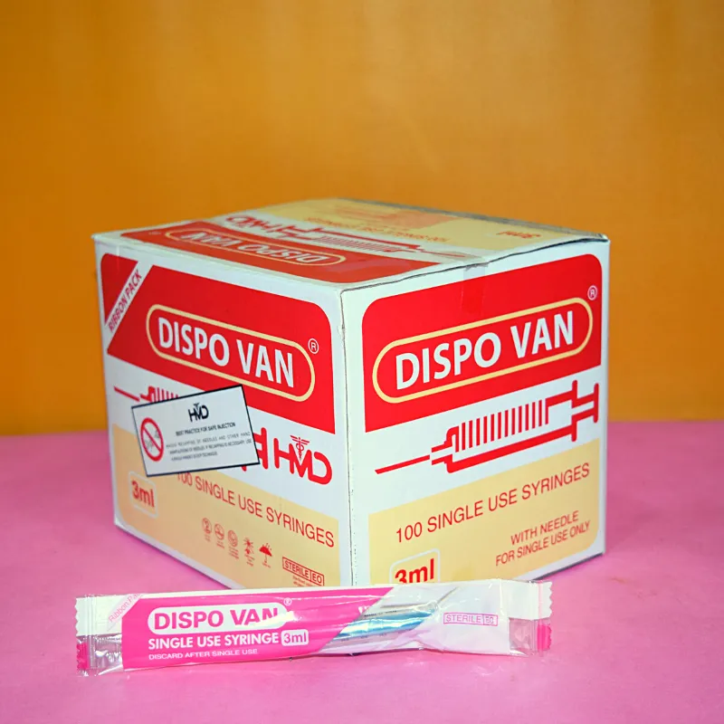 Dispo Van Syringe 3ml - 100 Units Pack