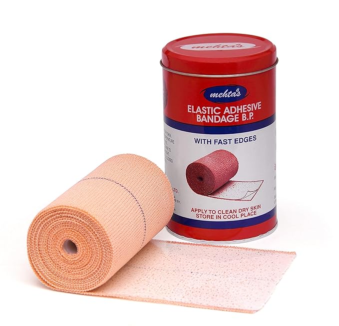 Mehta's Elastic Adhesive Bandage (10cm*4/6m) Stretched Length