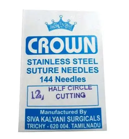 Suture Needles - Round body, cutting, Straight - 24*6 needle pack